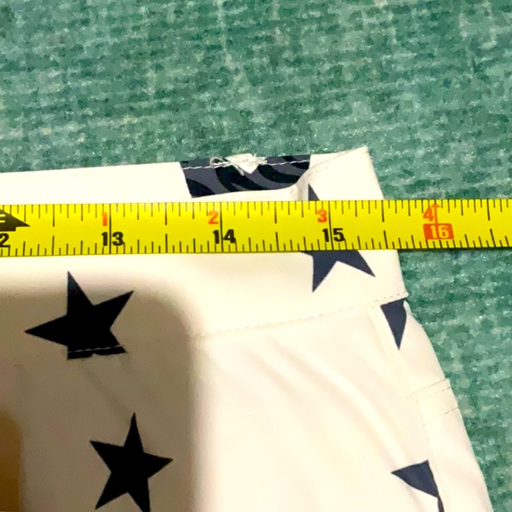 UMGEE White Star Print Women's Shorts - Picture 7 of 10